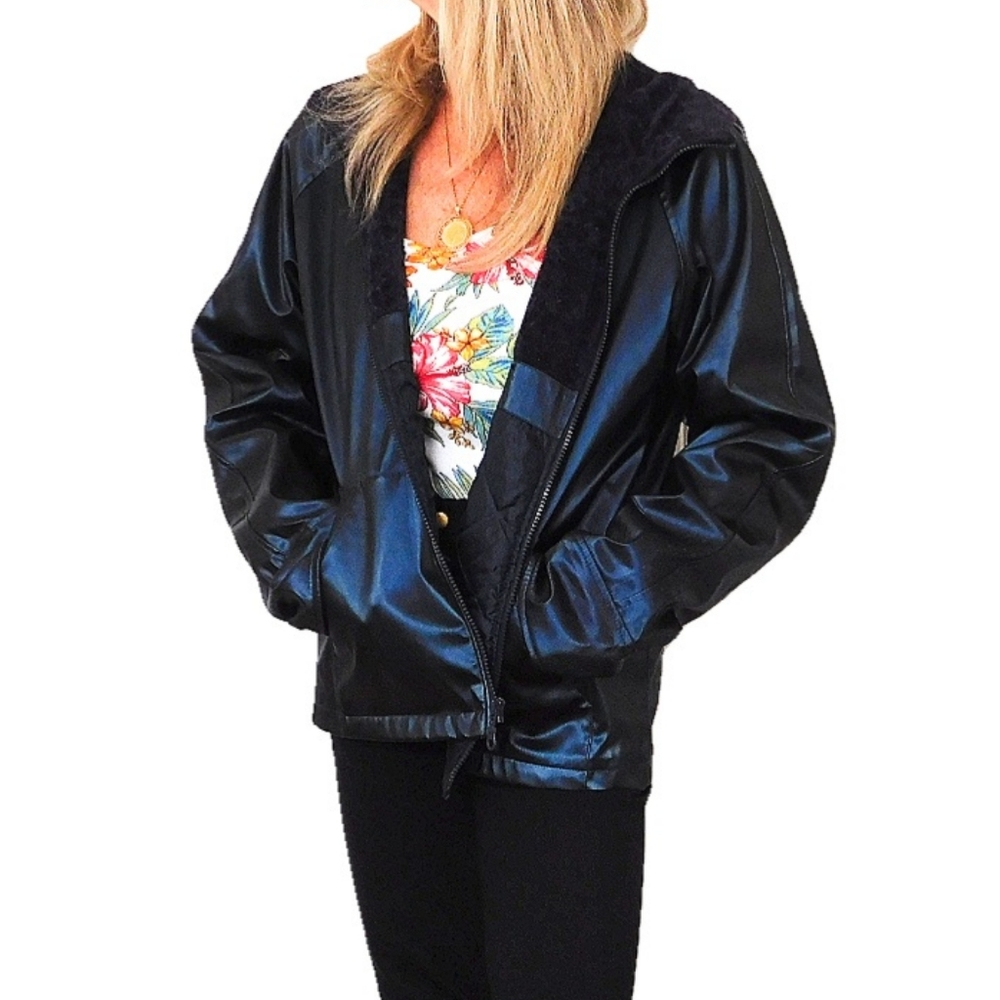 OUTBROOK MEN S/WMN. L NAVY INSULATD HOODED JACKET - Picture 5 of 7